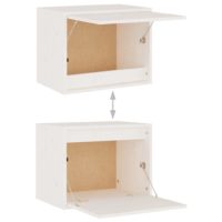 vidaXL Wandschrank Weiß 45x30x35 cm Massivholz Kiefer - 7