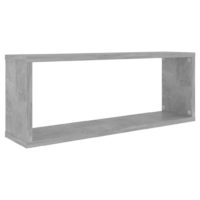 vidaXL Würfelregale 2 Stk. Betongrau 60x15x23 cm Holzwerkstoff - 3