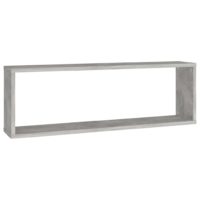 vidaXL Würfelregale 4 Stk. Betongrau 80x15x26,5 cm Holzwerkstoff - 5